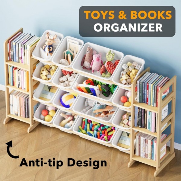 Toy Organizers Storage Bookshelf